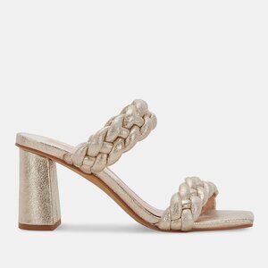 Dolce Vita Paily Braided Sandal - Gold - 9.5 NEW never worn